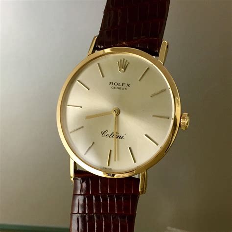 rolex oro cellini|vintage gold rolex cellini watch.